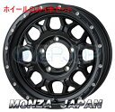 4本セット MONZA JAPAN HI-BLOCK JERRARD サテンブラック/ミーリング (SB/M) 16インチ 5.5J 139.7 / 5 22