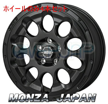 4本セット MONZA JAPAN BOTTOM GARCIA CHRONO セミグロスブラック (SGB) 17インチ 7.0J 114.3 / 5 38 カムリ ACV30