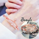 ブレスレット バングル 星モチーフ レディース ラインストーン ブレスレット アクセサリー きらきら 可愛い おしゃれ かわいい ピンクゴールド シルバー チェ...