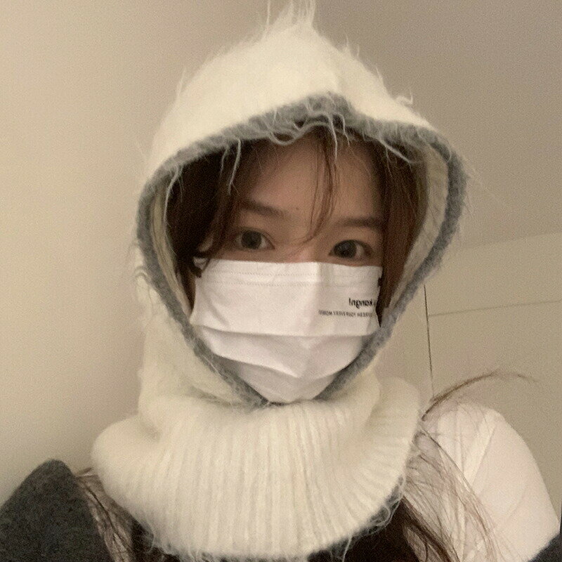 レディースニットキャップ　バラクラバ (T)