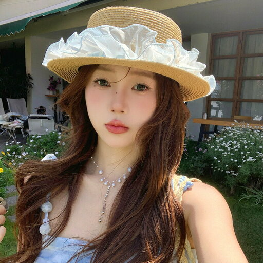 UVカット 春夏 レディース 折りたたみ麦わら帽子 (T) UVカット 春夏 レディース 折りたたみ麦わら帽子 (T)
