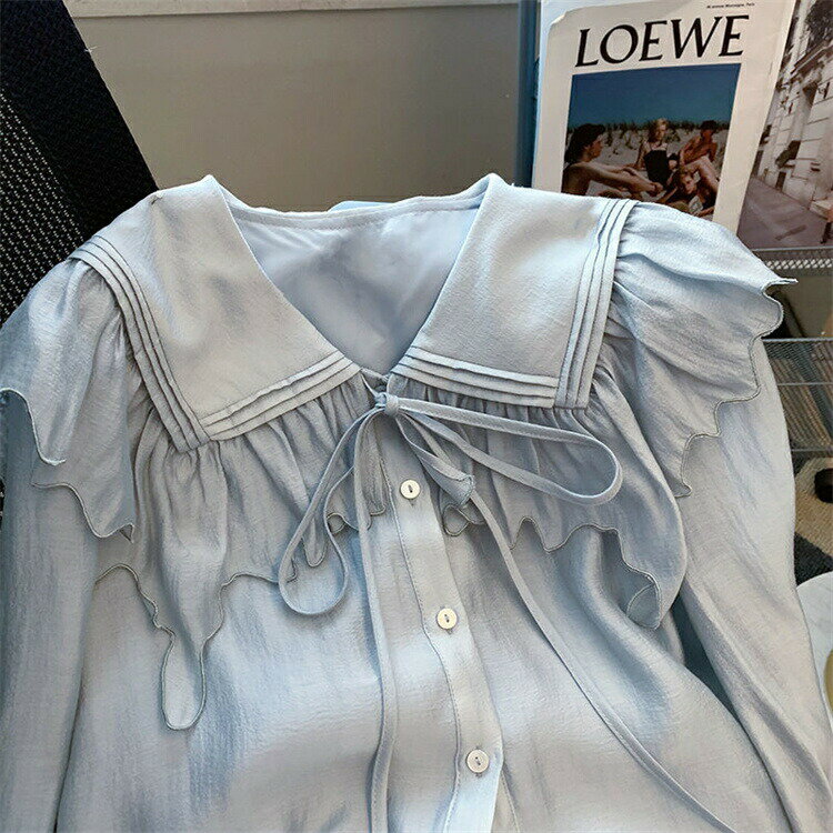 韓国ファッション 長袖シャツ (T)