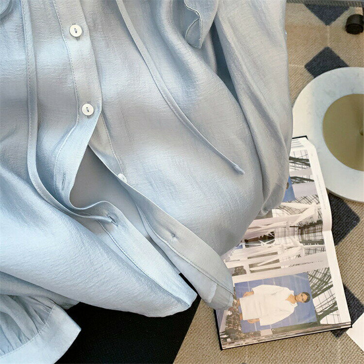 韓国ファッション 長袖シャツ (T)