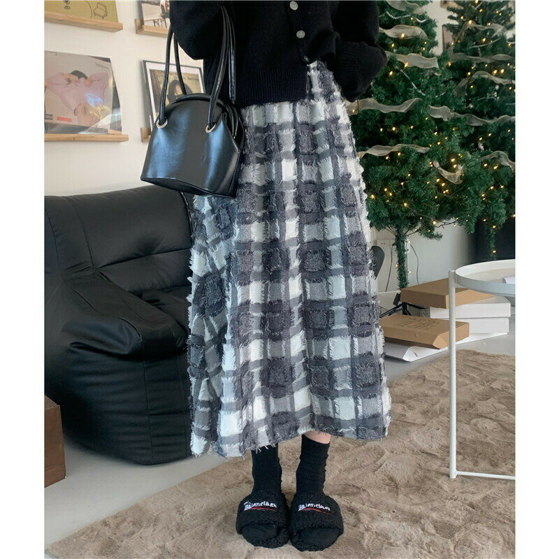 女性 スウィート すね丈 切り替え レディースファッション ボトムス スカート[K](T)