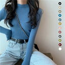 ハイネックニットトップス レディース (T)(4)