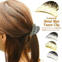 バンスクリップ【定形外郵便送料無料】テクスチャーメタルプレートバンスクリップ シンプルヘアクリップ ヘアラインバンスクリップ 上品バンスクリップ バンス レディ...