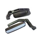 バイクミラー 8mm 左右セット 可倒式 ステー 逆ネジ ロング アダプター 原付