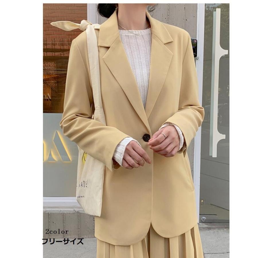 レディース スーツ テーラード オーバーサイズ ゆったり おしゃれ 春夏秋 アウター フォーマル スーツ 通勤 OL 20代 30代 40代