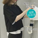 Tシャツ レディース 半袖 フェイクレイヤード 半額セール 大きいサイズ 無地 体型カバー ゆったり 切り替え 原宿 5分袖 カットソー おしゃれ