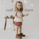ベビー服 セットアップ シンプル トップス ボトムス 2点セット 春 夏 女の子 フリル 夏服 可愛い 70/80/90/100cm 子供服ギフト