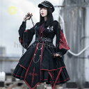 ワンピース ゴスロリ コスチューム コスプレ 可愛い かっこいい クール軍ロリ 軍服 長袖 衣装 レディース