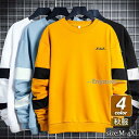 トレーナー メンズ 長袖 スウェット クルーネック プルオーバー Tシャツ カジュアル ゆったり メンズファッション 秋服 秋冬 スポーツ おしゃれ
