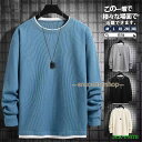 Tシャツ メンズ 長袖 秋 冬 トレーナー スウェット ビッグシルエット ゆったり 春 秋服 インナー スポーツ プルオーバー カジュアル