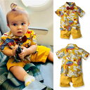 アロハシャツ ベビー 2点セット シャツ+パンツ 上下セット キッズ アロハシャツ ハーフパンツ 子供服 ベビー トップス ボトムス カジュアル 男の子 女の子 男児 女児 こども服 子ども服 ベビー服 赤ちゃん 子供服 リゾート 韓国子供服 ジュニア