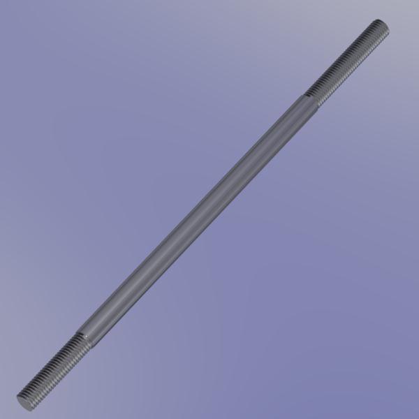 Rakuten - チタン丸棒／両端ネジ付［サイズ：外径φ13mm×長さ320mm／両端M12ネジ付（M12長さ50mm／M12長さ70mm）］［管理コード：TIOFA］