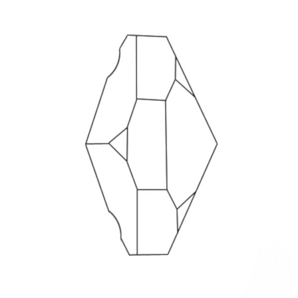 [代金引換不可]ASFOUR CRYSTAL1080 オクタゴン2つ穴14mm(オーロラ)[商品種別:クリスタルパーツ][サイズ:(約)縦14×横14mm][カラー:オーロラ(AB加工)][数量:1袋(5個入り)] [3]