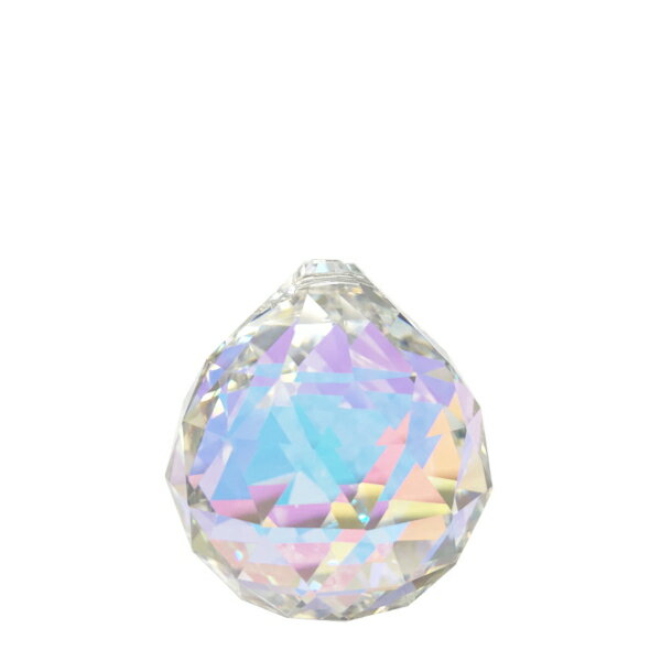 ［代金引換不可］ASFOUR CRYSTAL701 ボール　40mm（オーロラ）［商品種別：クリスタルパーツ］［サイズ：（約）縦45×横40mm］［カラー：オーロラ（AB加工）］［数量：1トレイ（20個入り）］