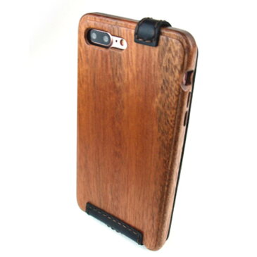［送料無料！］木製ケースiPhonee 8 Plus専用木と革のケース縦開き［納期：3〜5週間（受注生産品）］