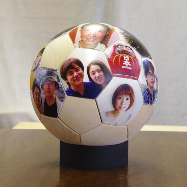 WOOD SOCCER BALL（木製サッカーボール　オリジナルカラー）