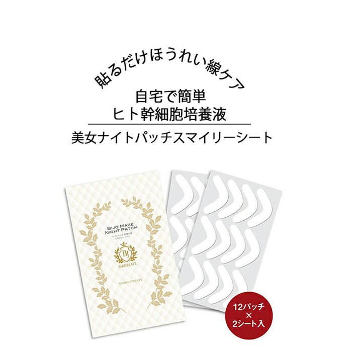 シワ ほうれい線ケア 美容パック ハリ 貼るだけ ほうれい線 ヒト幹細胞培養液 口元 しわ 対策 EGF ハトムギ お休み中 パッチ 集中ケア 老け顔 エイジングケア 潤い 保湿 美女ナイトパッチスマイリーシート