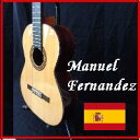 スペイン直輸入　 Manuel Fernandez マヌエル・フェルナンデス オワリヤ楽器は　MANUEL FERNANDEZギターの取扱う日本唯一の販売店です マヌエル・フェルナンデス　ギター　の特徴 1. 100%スペイン製　 スペインでギター作りの全工程を行います。コストダウンのために諸外国で作られた部品を使用したり、製作の一部を外注することはありません 2. ハンドメイド 機械生産ではなく、ギター職人の手で作られるハンドメイドギターです 3. 製作台数わずか 大量生産をおこないません。ハンドメイドですので大量にできません。 量産ギターとは全く違うコンセプトを持ったギターです 4. 日本で1社限定 ギター品質を保つために、MANULE FERNANDEZは日本ではオワリヤ楽器1社だけに取扱を許可しています。 その1&nbsp; わたしの色になる　総単板ギター 表板・側板・裏板　全てが単板（一枚板）で作られています。総単板のギターは音の鳴り方が、合わせ板のギターと比べると断然素晴らしい。　 総単板のギターは弾きこめば、弾きこむ程にギターが成長していきます。 その2&nbsp; 最高級　ドイツ松単板　ジャーマン・スプルース ギター愛好家ならば、1台は持ちたいと願う ドイツ松単板のギター。しかしながら、近年はジャーマンスプルースが採取困難になってきています。 ドイツ松ギターには、ドイツ松ギターでしか出せない音があります。 だから、ギタリスト達に根強い人気があるのです。 ドイツ松らしい透き通った色白の肌は、弾きこむごとに味が加わり、見事な成長をとげることでしょう。 その3&nbsp; 長くご愛用いただくために ネックにCEADER WITHEBONAREINFORCEMENTという方式をとっています。 ネックの裏側にある黒いライン。これが演奏性を高める秘密。 1本木のネックは、全体が同じ木のため同じように収縮し、ネックの曲がりや反りが生じやすくなります。一本木でなく、エボニーで補強を施すことで、長く良い状態のネックをキープできるのです。 この方式は手間のかかる仕事ですので、高い品質のギターにはこのような仕様がされ、長い年月愛用できるよう配慮されています。 　 その4&nbsp; 最高級の材料を使用　最高級エボニー・最高級ローズウッド ギターの側板・裏板は単板ローズウッド。最高級のローズウッドを厳選して使用しています。 艶やかで綺麗な高音に一役買っています フィンガーボードはエボニー材を使用しています 　 その5&nbsp; ペグ　 Top: SOLID GERMAN SPRUCE 単板ドイツ松 Sides: SOLID ROSEWOOD 単板ローズウッド Back: SOLID ROSEWOOD 単板ローズウッド Scale: 650mm Neck: Cedar with ebano reinforcement Width of the neck on the nut: 51,5mm Width of the neck on the 12 fret: 61,5mm Fingerboard: Ebony Width of the body on the 12 fret: 95mm Width of the body on the lower bout: 100mm Binding: Rosewood with white strip Bridge: Rosewood Head Machine: Golden &amp; Black ハードケース付 天然木を使用していますので、木目・色目は写真と違う場合があります。