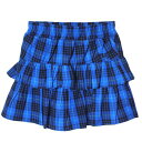 30%OFFセール SALE アナップ ガール 子ども服 135cm-165cm ANAP GIRL ティアード チェックスカート ブルー 2025春夏 メール便OK 2025春夏 子供服 キッズ ジュニア kids junior 女の子 女子