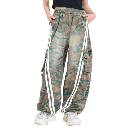 乐天商城 - ANAP GIRL（アナップ ガール） サイドライン カーゴ ウェットパンツ カーキ XS(135-145cm)/S(145-155cm)/M(155-165cm) メール便不可 2026春夏 新作