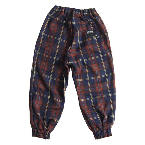 50%OFF SALE セール JEANS-b ジーンズベー 120-160cm チェック柄カンフーパンツ ブラウン 120cm/130cm/140cm/150cm/160cm AW 秋冬 メール便OK 311163 子供服