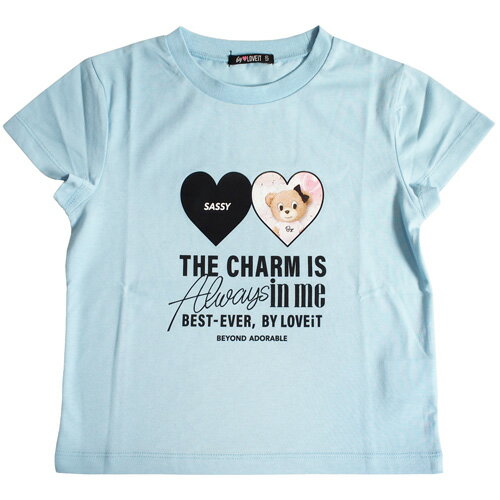 バイラビット 子供服 半袖Tシャツ 120-160cm by LOVEiT ハートフレームラビ子Tシャツ 2023SS 春夏 メール便OK キッズ ジュニア 女の子 子ども服 120cm/130cm/140cm/150cm/160cm kids junior 新作 7832205のサムネイル