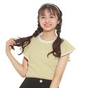 50%OFF SALE セール Candychuu キャンディチュウ 120-160cm フリル袖テレコトップス クリーム メール便OK 120cm/130cm/140cm/150cm/160cm 2022春夏 202440 半袖Tシャツ 子供服 キッズ ジュニア 女の子