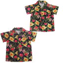 【60%OFF セール(SALE)】CONVEX コンベックス ハイビスカス柄半袖シャツ (メール便OK)100cm/110cm/120cm/130cm/140...