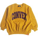 60%OFF SALE セール CONVEX コンベックス 110-160cm アップリケカレッジ/BIGトレーナー キイロ メール便不可 AW 秋冬 6122...
