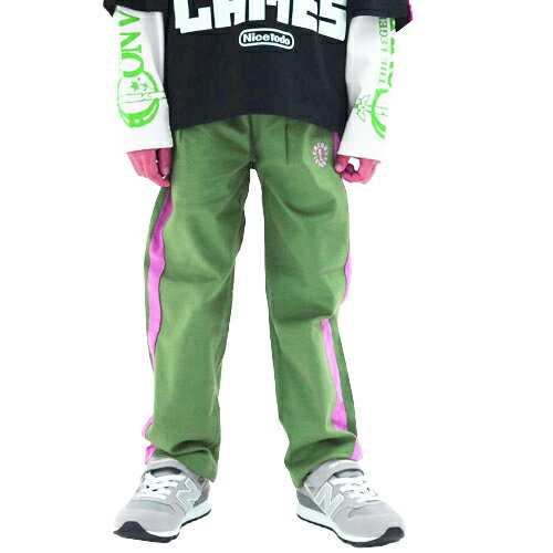 乐天商城 - 40%OFFセール SALE コンベックス 子ども服 ロングパンツ 150-160cm CONVEX ラインパンツ グリーン メール便OK 2024秋冬 150cm/160cm 子供服 キッズ ジュニア 男の子 女の子 男女兼用