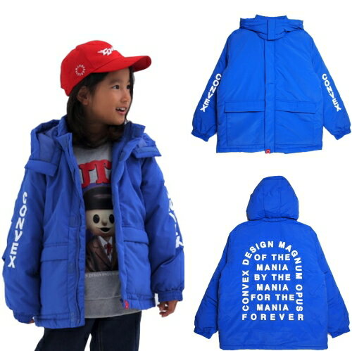 乐天商城 - 40%OFFセール SALE コンベックス 子ども服 150-160cm CONVEX 中綿ジャケット ブルー メール便不可 2024秋冬 150cm/160cm 子供服 アウター 防寒 キッズ ジュニア 男の子 女の子 男女兼用