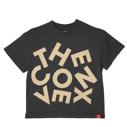 乐天商城 - CONVEX(コンベックス) ランダムLOGO / WIDE-T 半袖Tシャツ チャコール（80-140cm） メール便OK 2026春夏 新作