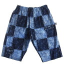 【60％OFFセール】FLAKE フレイク 150-160cm タイダイ柄ブロックチェックSHORT PANTS ネイビー メール便OK 150cm/160cm 春夏 20p120子供服 ハーフパンツ SALE SALE