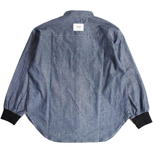 OWL（子供服ブランドの通販）の40%OFFセール SALE ジェネレーター 子ども服 長袖シャツ 110cm-160cm GENERATOR ダンガリーバンドカラーシャツ ネイビー メール便OK 2024春夏 M(110cm-120cm)/L(130cm-140cm)/XL(150cm-160cm) キッズ ジュニア 子供服 男女兼用 ユニセックス｜アングル3