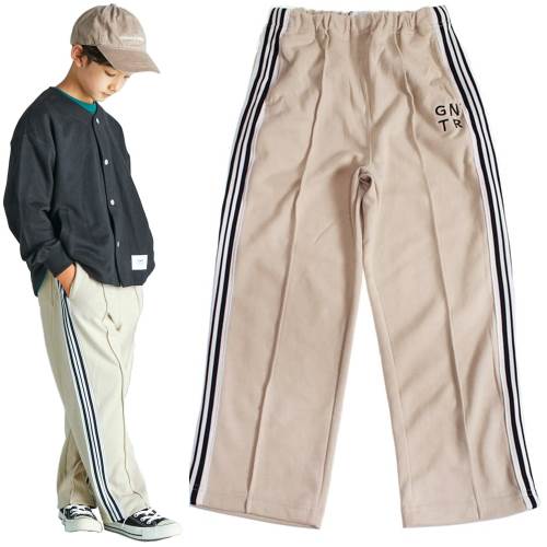 40%OFFセール SALE ジェネレーター 子ども服 ロングパンツ 110cm-160cm GENERATOR ポンチラインパンツ エクリュ Lサイズまでメール便OK 2024春夏 M(110cm-120cm)/L(130cm-140cm)/XL(150cm-160cm) キッズ ジュニア 子供服 男女兼用 ユニセックス