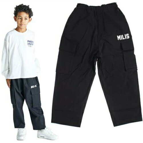 Long-Trousers, Trousers - 40%OFFセール SALE ジェネレーター 子ども服 ロングパンツ 110cm-160cm GENERATOR MILIS カーゴパンツ ブラック メール便OK 2024春夏 M(110cm-120cm)/L(130cm-140cm)/XL(150cm-160cm) キッズ ジュニア 子供服 男女兼用 ユニセックス