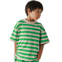30%OFFセール SALE フォブ 子ども服 半袖シャツ 90cm-130cm FOV F/B ボーダー Tシャツ グリーン メール便OK 2024春夏 90...