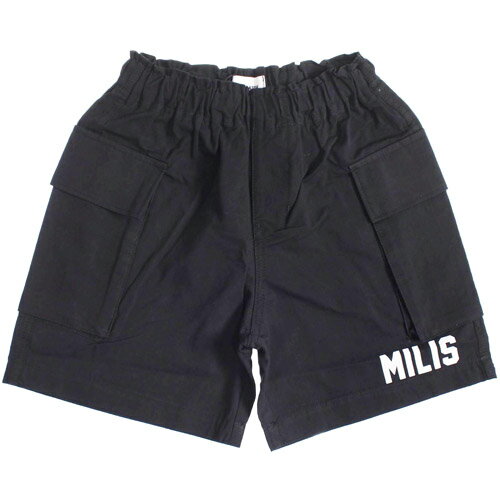 乐天商城 - 40%OFFセール SALE ジェネレーター 子ども服 110cm-160cm GENERATOR MILIS カーゴショーツ ブラック メール便OK 2024春夏 M(110cm-120cm)/L(130cm-140cm)/XL(150cm-160cm) ショートパンツ ハーフパンツ キッズ ジュニア 子供服 男女兼用 男子 女子