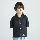 30%OFFセール SALE フォブ 子ども服 半袖シャツ 110cm-160cm FOV オープンカラーシャツ ブラック メール便OK 2024春夏 M(11...