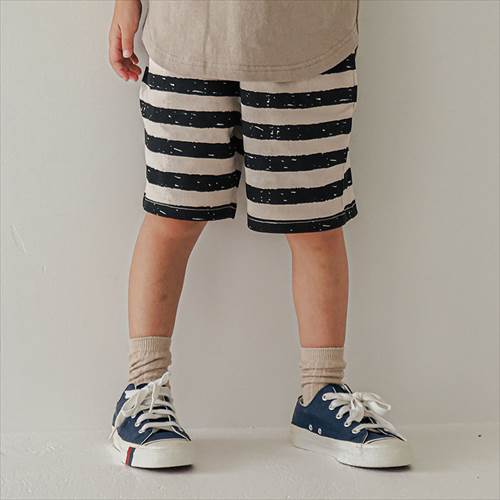 40%OFFセール SALE フォブ 子ども服 パンツ 90cm-130cm FOV F/B F/B ボーダーショーツ ブラック メール便OK 2024春夏 90cm/100cm/110cm/120cm/130cm FOVBOB フォブボブ ハーフパンツ ベビー キッズ ベビー服 子ども服 男女兼用