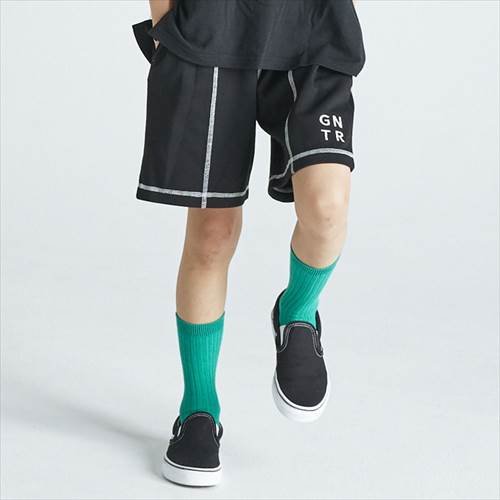乐天商城 - 40%OFFセール SALE ジェネレーター 子ども服 110cm-160cm GENERATOR ポンチショーツ ブラック メール便OK 2024春夏 M(110cm-120cm)/L(130cm-140cm)/XL(150cm-160cm) ショートパンツ ハーフパンツ キッズ ジュニア 子供服 男女兼用 男子 女子