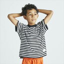 30%OFFセール SALE ジェネレーター 子ども服 半袖Tシャツ 110cm-160cm GENERATOR ボーダーTシャツ ブラック メール便OK 20...