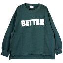 40%OFFセール SALE ジェネレーター 子ども服 F(160cm-170cm) GENERATOR BETTER トレーナー グリーン 2024秋冬 メー...