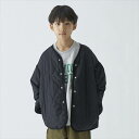 40%OFFセール SALE ジェネレーター 子ども服 110cm-160cm GENERATOR ノーカラーキルティングJK ブラック 2024秋冬 メール便...