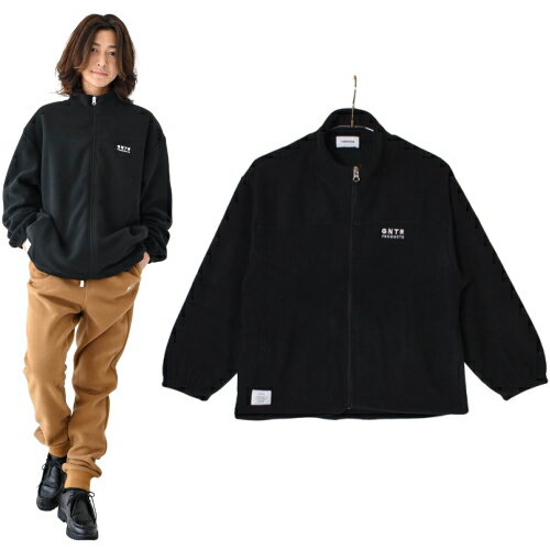 30%OFFセール SALE ジェネレーター GENERATOR 子ども服 F(160cm-170cm) フリーススタンドカラージャケット ブラック メール便不可 25秋冬