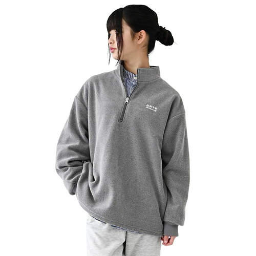 メーカー希望小売価格はメーカー商品タグに基づいて掲載しています フリース素材のハーフジッププルオーバー。 軽くてあたたかなフリースは、おこさまにぴったりです。 透け感：無し 伸縮性：あり ポケット：なし 素材：フリース 本体：ポリエステル 100% リブ部分：ポリエステル 63%　綿 34%　ポリウレタン 3% 原産国 中国 L(130-140cm)　身幅49cm 着丈55cm 肩幅47cm 袖丈42.5cm XL(150-160cm)　身幅54cm 着丈63.5cm 肩幅52cm 袖丈50.5cm F(160-170cm)　身幅59cm 着丈71.5cm 肩幅57cm 袖丈53.5cm ※実寸は商品により多少の誤差が生じますのでよろしくお願いいたします。 L(130cm-140cm)/XL(150cm-160cm)/F(160cm-170cm) フリース キッズ ジュニア kids 子供服 レディース服 大人服 男女兼用 ユニセックス こちらの商品はSALE商品の為、返品・交換を承るこ事が出来ません。 あらかじめご了承お願い致します。