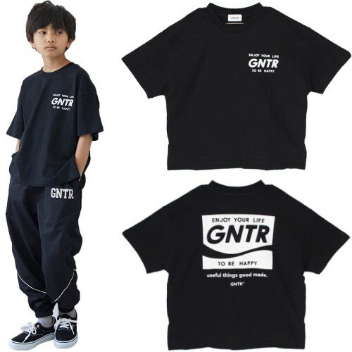 Rakuten - 40%OFFセール SALE ジェネレーター 子ども服 半袖Tシャツ 110cm-160cm GENERATOR GNTR Tシャツ ブラック 2025春夏 メール便OK M(110cm-120cm)/L(130cm-140cm)/XL(150cm-160cm) キッズ ジュニア 子供服